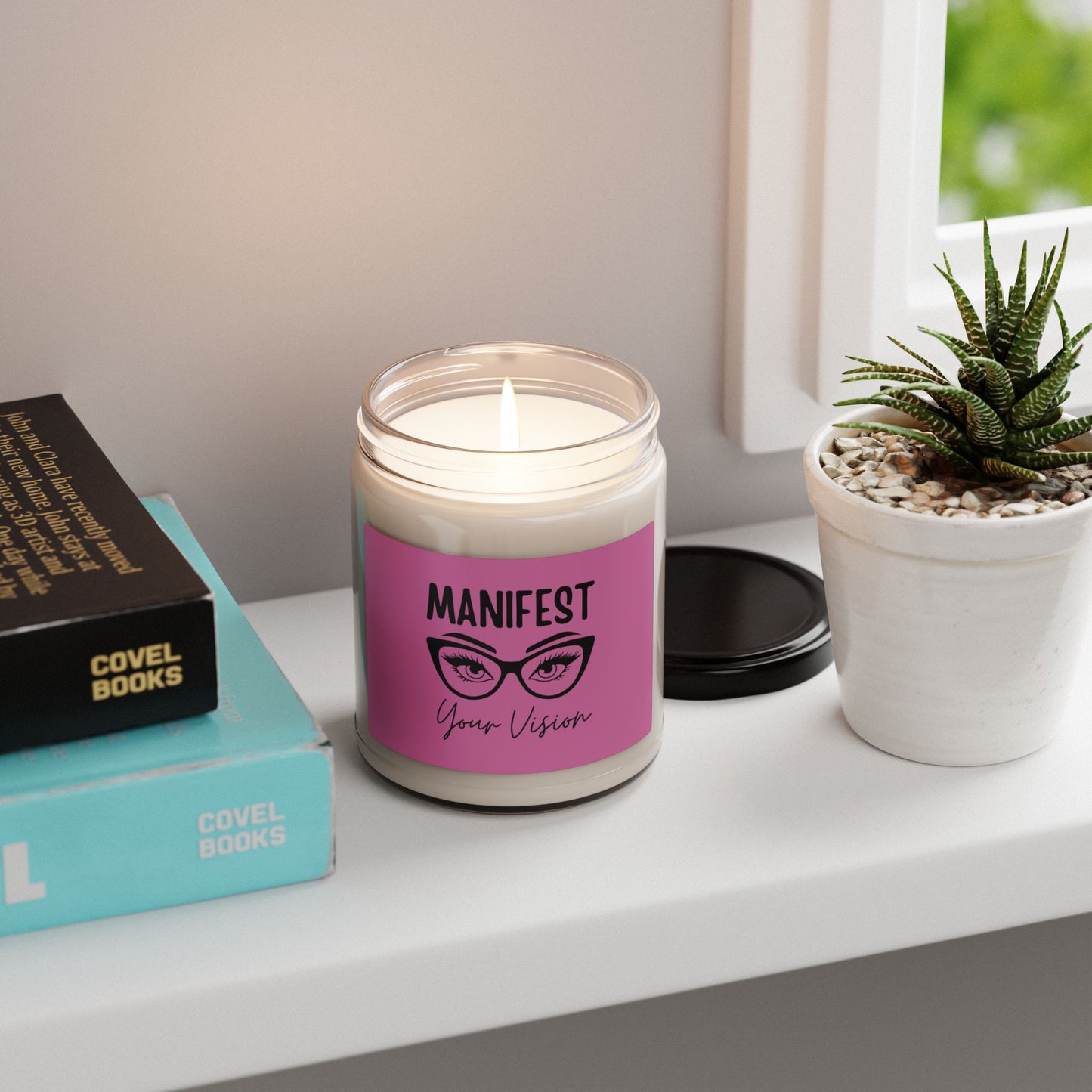 🪄✨Manifest Your Vision: 🪄✨Scented Soy Candle for Positive Vibes, Aromatherapy, Mindfulness, Gift for Her, Home Decor