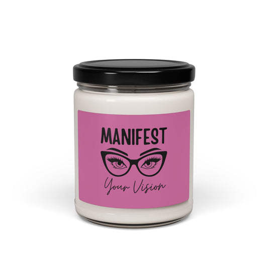 🪄✨Manifest Your Vision: 🪄✨Scented Soy Candle for Positive Vibes, Aromatherapy, Mindfulness, Gift for Her, Home Decor