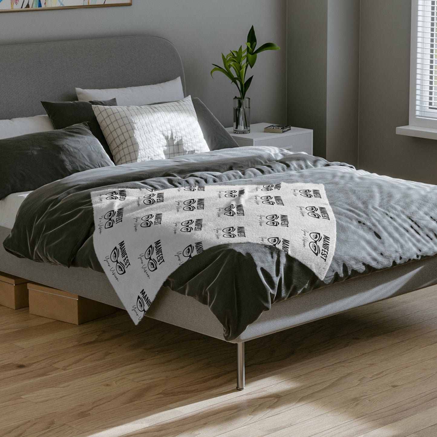 🪄✨Manifest Your Vision🪄✨-Velveteen Microfiber Blanket