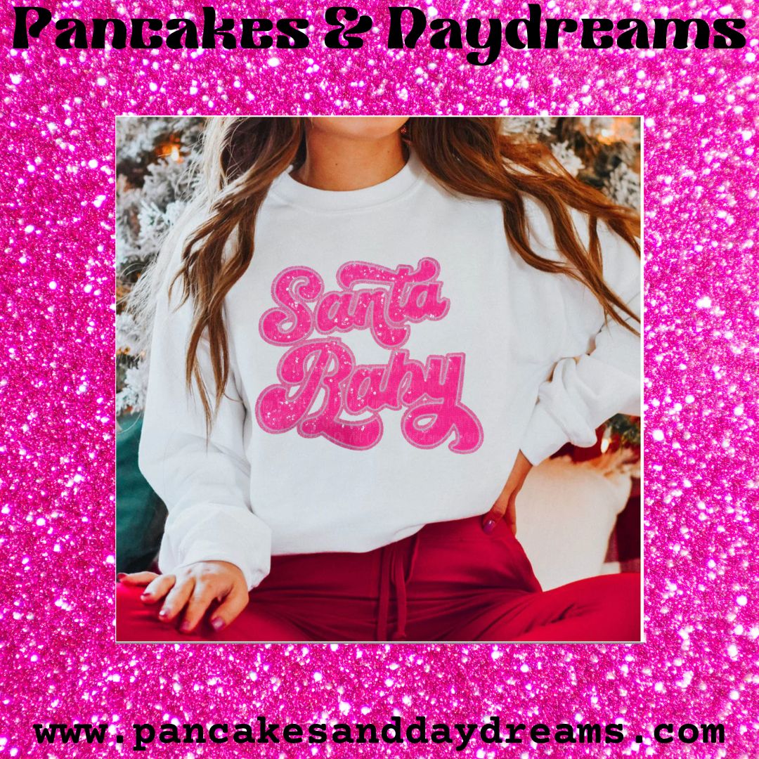 πβ¨ Dreaming of a Pink Christmas Collection β¨π- PINK-MAS 'Santa Baby' (Glitter/Glam Patch)