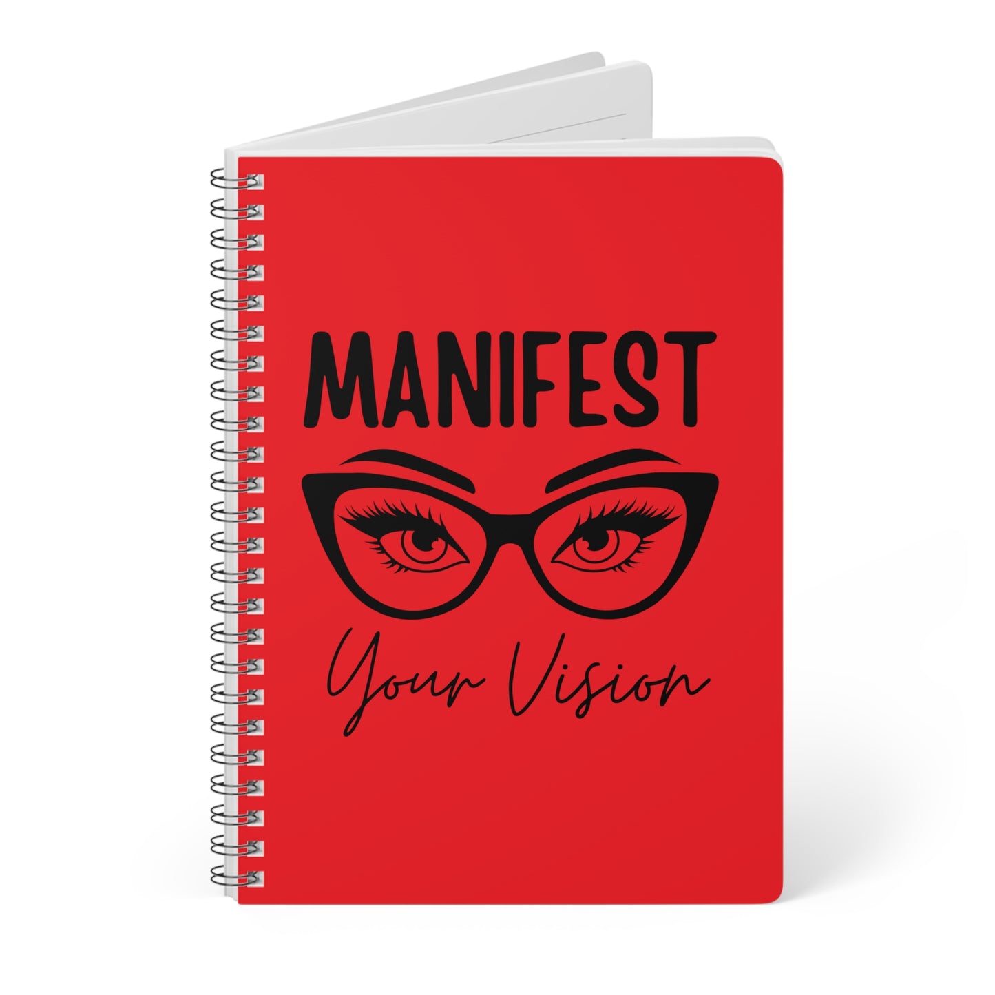 Manifest Your Vision Notebook, A5 Wirebound Journal for Goal Setting, Inspirational Gift, Mindfulness, Productivity, Self-Care