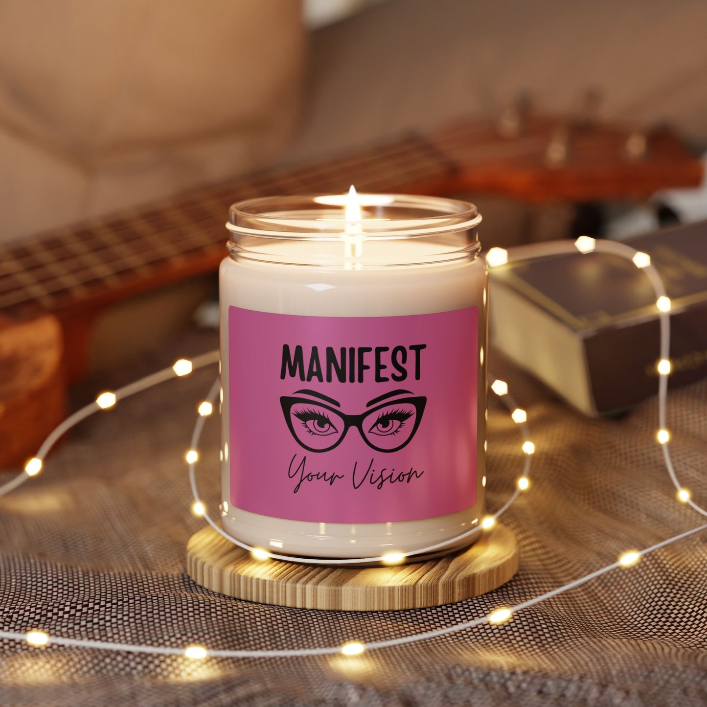 🪄✨Manifest Your Vision: 🪄✨Scented Soy Candle for Positive Vibes, Aromatherapy, Mindfulness, Gift for Her, Home Decor