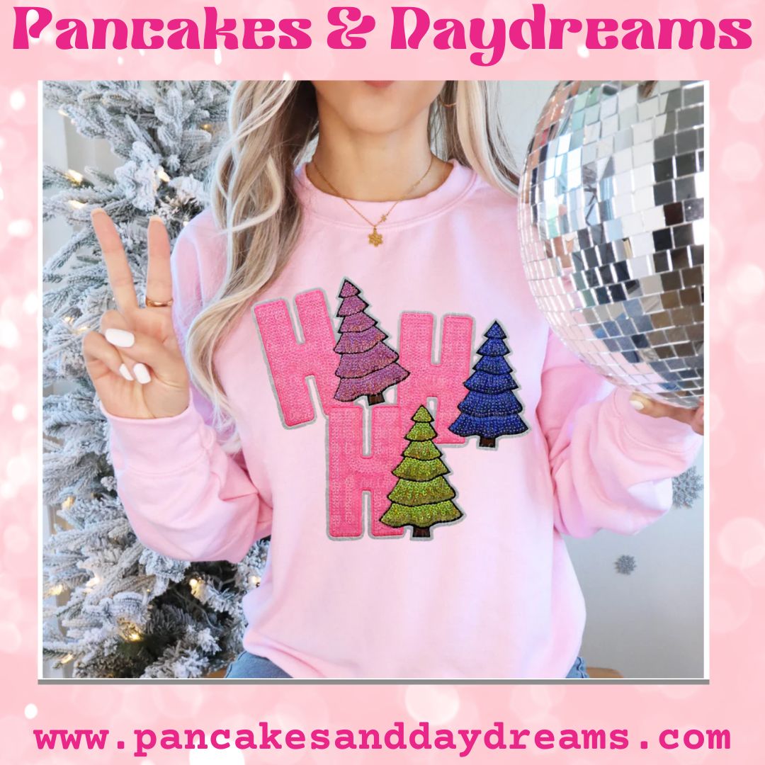 🎀✨ Dreaming of a Pink Christmas Collection ✨🎀- PINK-MAS 'HO HO HO Trees' (Chenelle Patch)