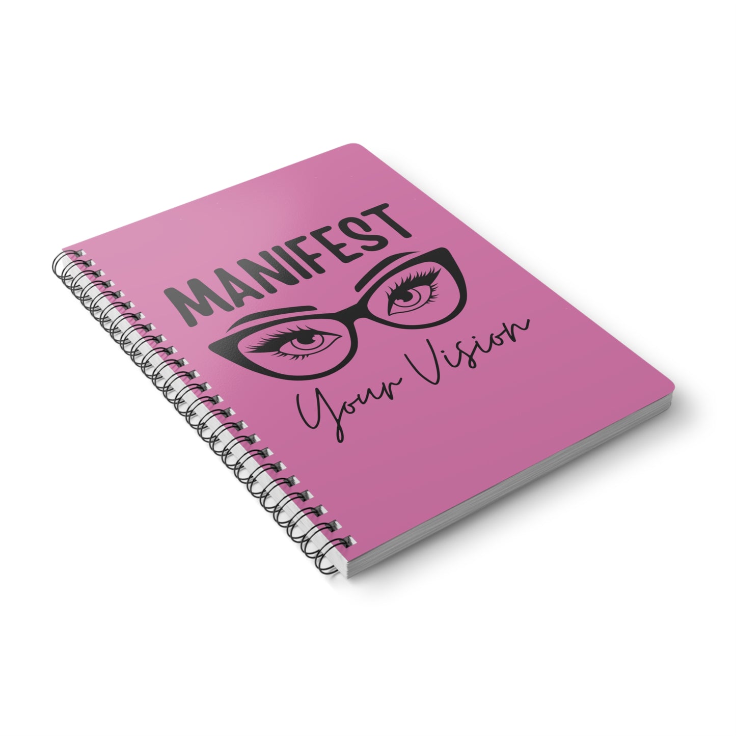 Manifest Your Vision Notebook, A5 Wirebound Journal for Goal Setting, Inspirational Gift, Mindfulness, Productivity, Self-Care