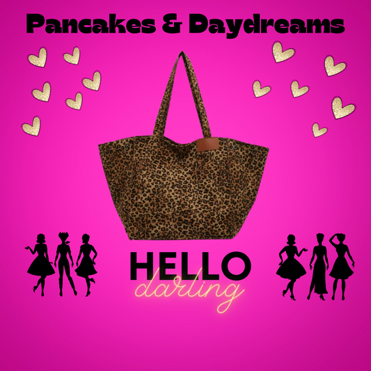 Hello Darling Leopard Large Tote